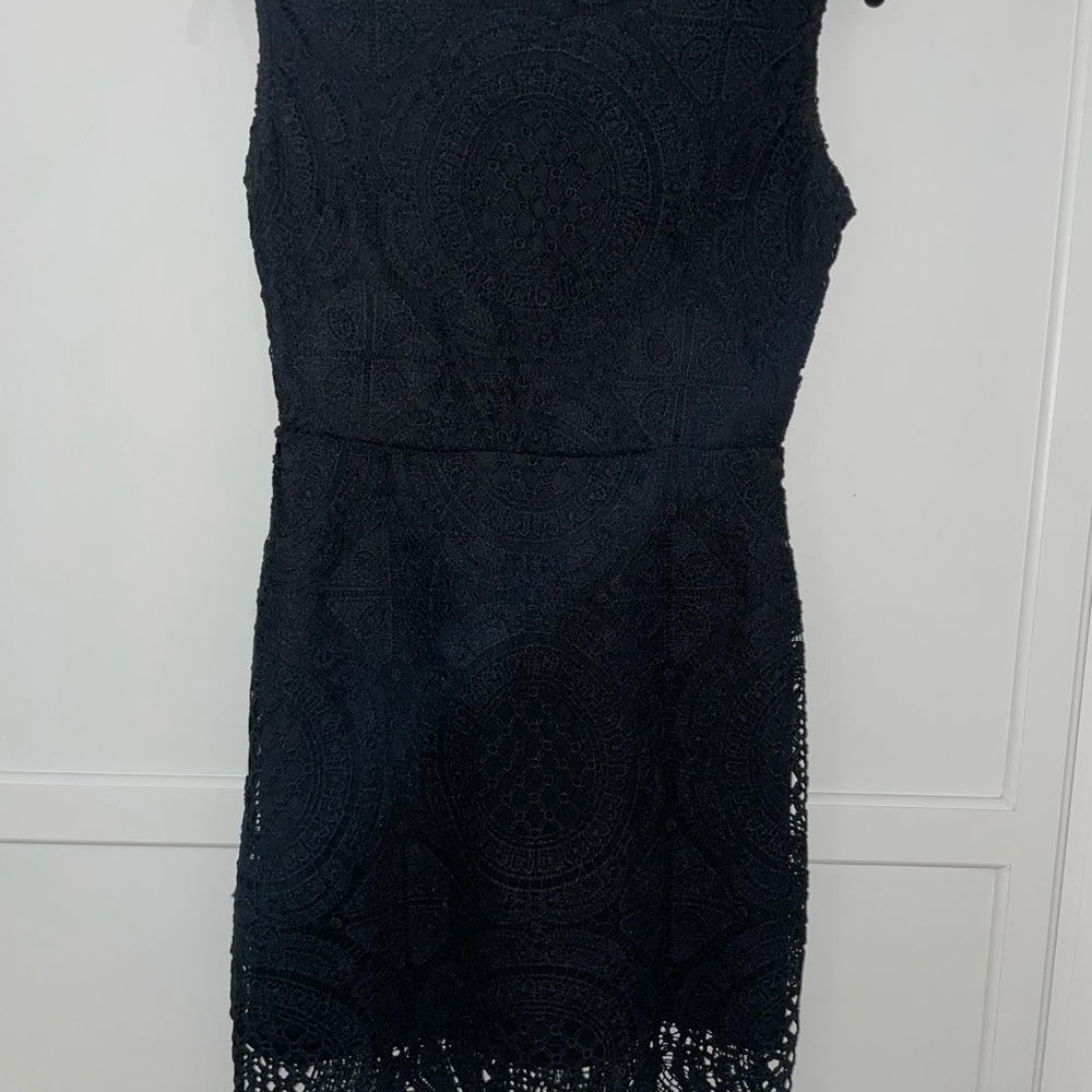 Stella Luce Black Sheath Mini Dress